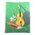 1960s Still Life - Violin, Bow, Plant and Books Modern and Colorful. Red Book - 20th Century Book Keeping and Advertising. For Sale