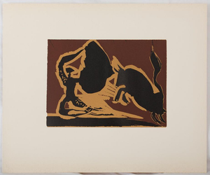 Pablo Picasso, Bullfighting, The Pass, Etching