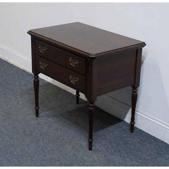 Ethan Allen Ethan Allen Georgian Court Collection Solid Cherry Traditional Style 28" Nightstand 11-5206 For Sale - Image 4 of 13