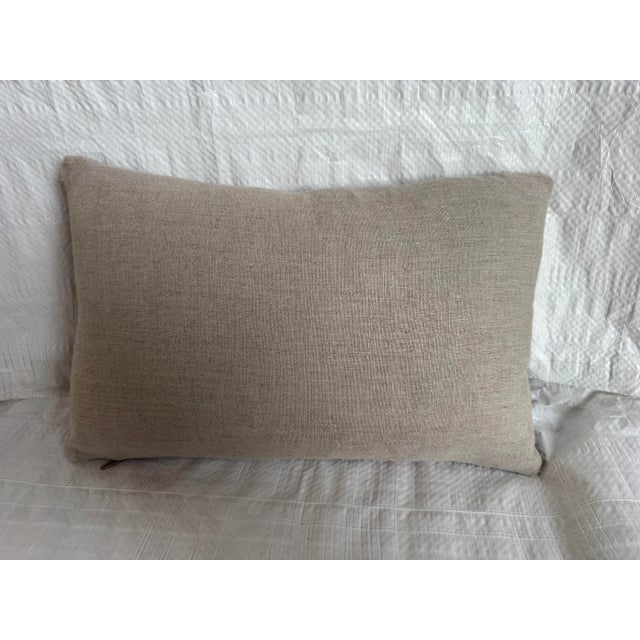 Mid 19th Century French Aubusson Floral Pillow For Sale - Image 4 of 4