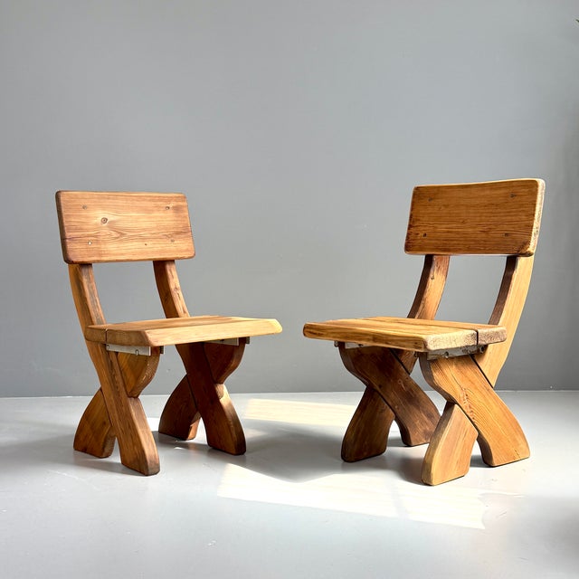 Vintage Wooden Chairs, 1960s, Set of 2 For Sale - Image 13 of 13