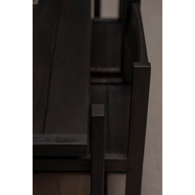 1960s Minimalist Dining Set by Hugo Svensson for Bjärnums Möbelfabrik, 1960s, Set of 5 For Sale - Image 5 of 17