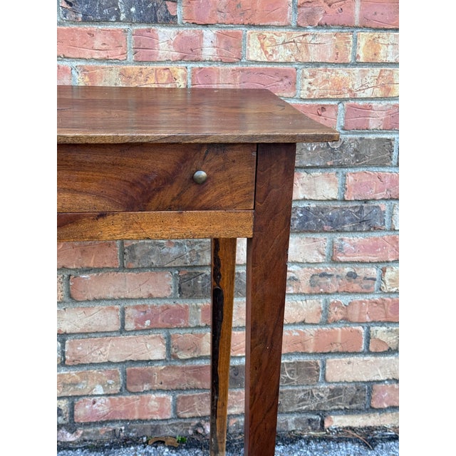 French 19th Century Single Drawer French Side Table For Sale - Image 3 of 11