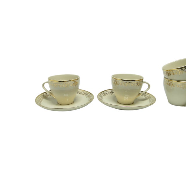 1960s Art Deco Ewa Coffee Cups from Tułowice, Poland, 1960s, Set of 2 For Sale - Image 5 of 10