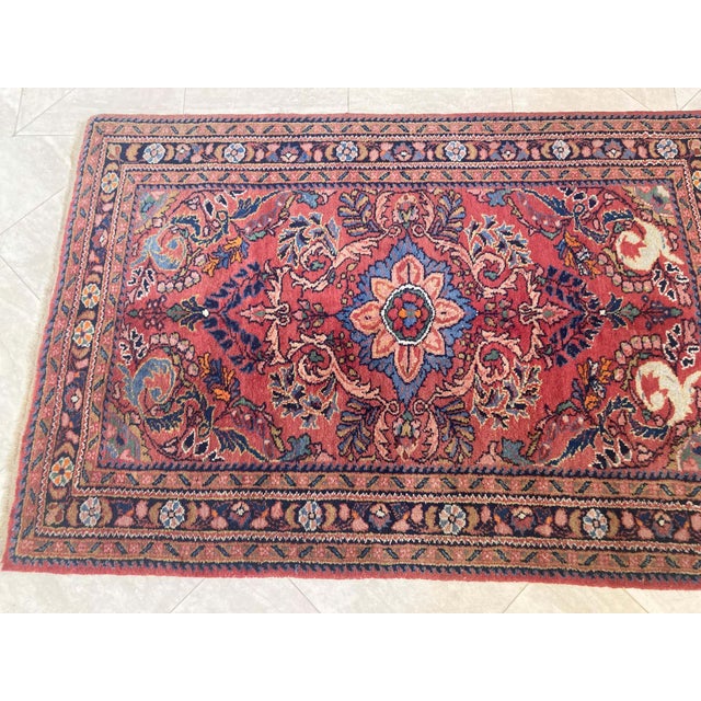 Antique Hand-Knotted Turkish Rug, Wool, Floral Design, 1940, Turkey For Sale - Image 4 of 17