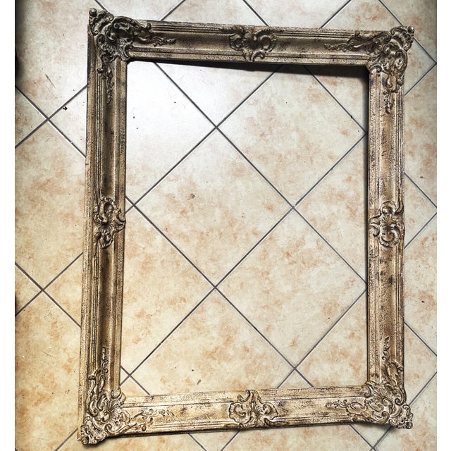Wood Baroque-Rococo Frame for a Mirror or Painting in Wood, 1950s For Sale - Image 7 of 14