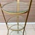 Brass Vintage Hollywood Regency Brass & Glass Plant / Pastry Stand Display Shelving For Sale - Image 8 of 12