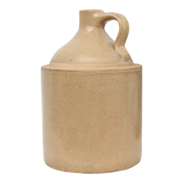 Antique French Stoneware Jug/ 8.5" For Sale