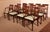 Hepplewhite Style Chairs and Armchairs in Mahogany, 1890s, Set of 12 For Sale - Image 10 of 13