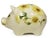 Children's Mid-Century Large Ceramic Italian Hand-Painted Floral Design Piggy Bank For Sale - Image 3 of 10