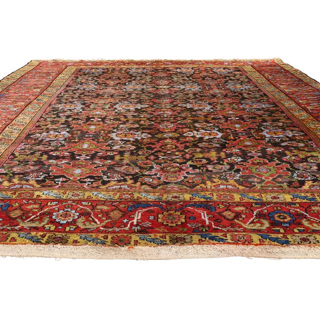Traditional Late 19th Century Persian Sultanabad Rug, 09'03 X 11'05 For Sale - Image 3 of 10