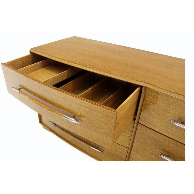 Gibbings Widdicomb Mid Century Modern Dresser Credenza Light Walnut For Sale - Image 9 of 10