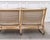 1960s 3-Seater Bench in Rattan and Cotton Canvas, 1960s For Sale - Image 5 of 10