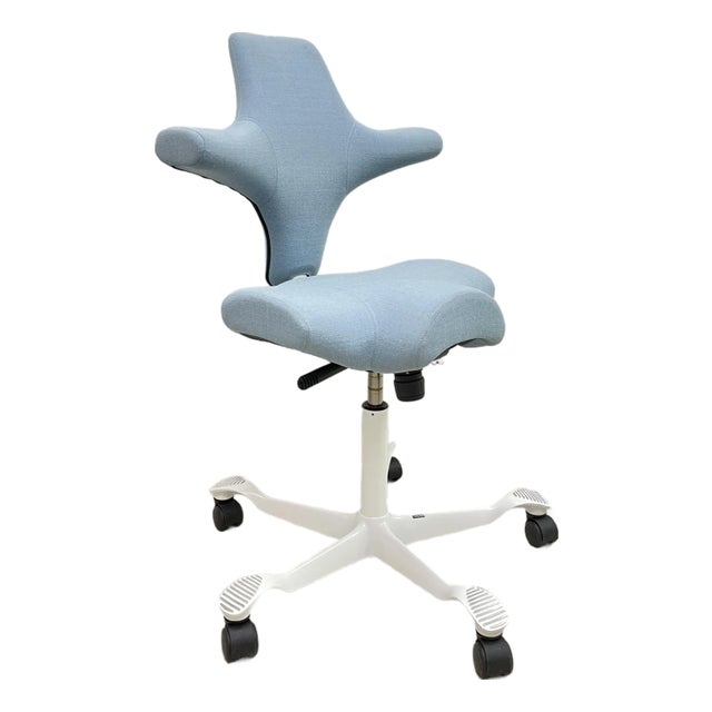 Hag Capisco Ergonomic Office Desk Chair Blue For Sale