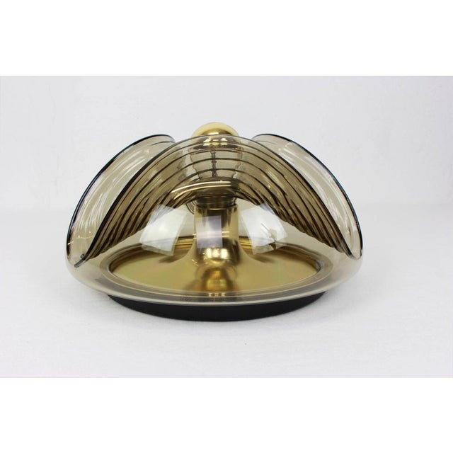 Large German Wall Sconce Flush Mount by Koch & Lowy for Peill & Putzler For Sale - Image 6 of 7