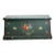 Antique Paint Decorated English Sea Chest C. Late 19th Century For Sale