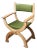 1960s Danish Modern Oak Kurul Chair Attributed to Henning Kjaernulf For Sale