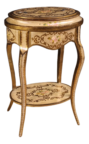 20th Century Tuscan Lacquered Gilded and Painted Side Table, 1950