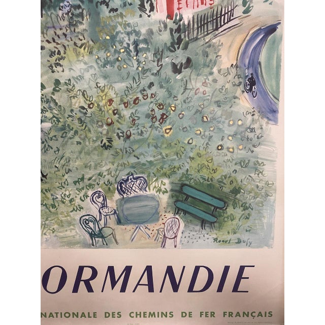 French National Railway Company Poster by Raoul Dufy, Normandy, 1952 For Sale - Image 4 of 9