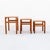 Brown Restored 1960s Danish Mid Century Modern Teak Floating Top Nesting Tables For Sale - Image 8 of 10