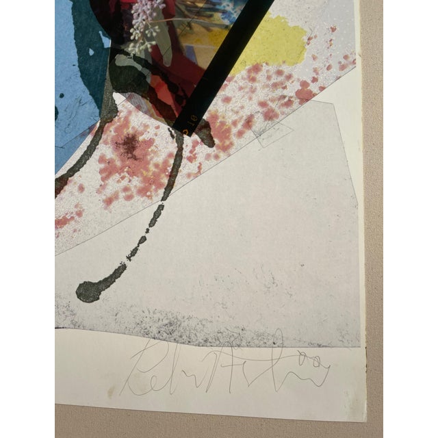 Paper Early 21st Century ”Summer Flowers” Abstract Expressionist Photo Collage Print by Peter Astrom For Sale - Image 7 of 13