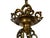 Brass 1920s Cast Brass 5 Light Chandelier With White Candles For Sale - Image 8 of 10