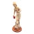Vintage Capodimonte Chalkware Young Lady Figurine, 17.5" H For Sale