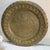 Large Vintage Brass Lotus Tray, 15.5-Inch Embossed Floral Medallion Plate South Asian Indian For Sale - Image 4 of 8
