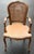 Beautiful set of Louis XV chairs circa 1920-30s. Features solid walnut construction, caned backs, upholstered seats,...