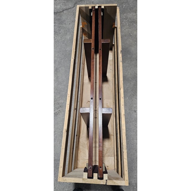 Late 20th Century Kittinger Williamsburg Mahogany Three Part Pedestal Dining Room Table Wa 1043 & 1044 For Sale - Image 12 of 14