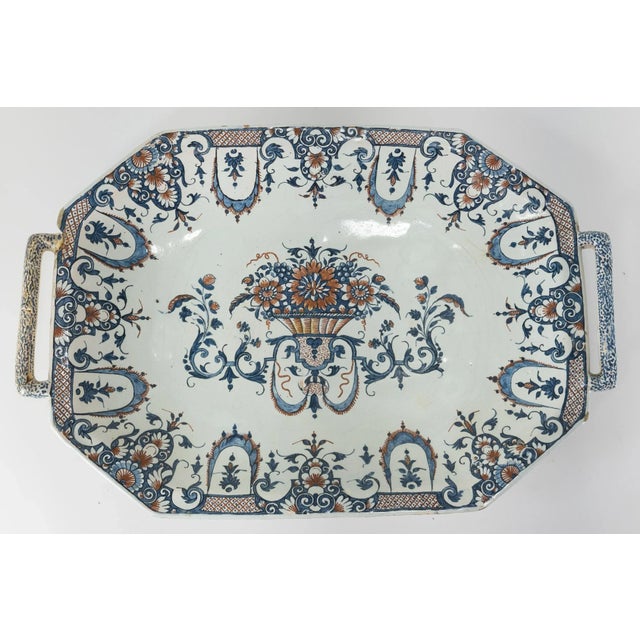 18th Century French Cashmire Palette Faience Platter For Sale - Image 13 of 13