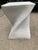 Contemporary Vintage Late 1970s / 1980s Postmodern Sculptural Twist Form Side Table or Pedestal in Plaster Finish For Sale - Image 3 of 7