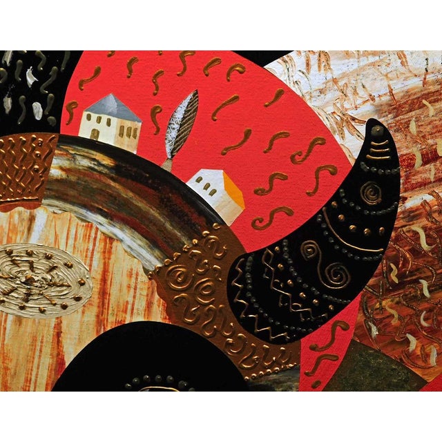 Anton Arkhipov "My Buffalo" Hand Signed Oil on Canvas With Artist Custom Framed For Sale - Image 4 of 7