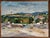 Robert Mendoze Original Oil Painting, French Coastal Harbor, Signed and Dated 1967, Framed For Sale - Image 4 of 11