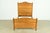 A gorgeous antique Victorian carved oak full size bed frame In the manner of Widdicomb USA, Circa 1890s Measures: 56.75"W...