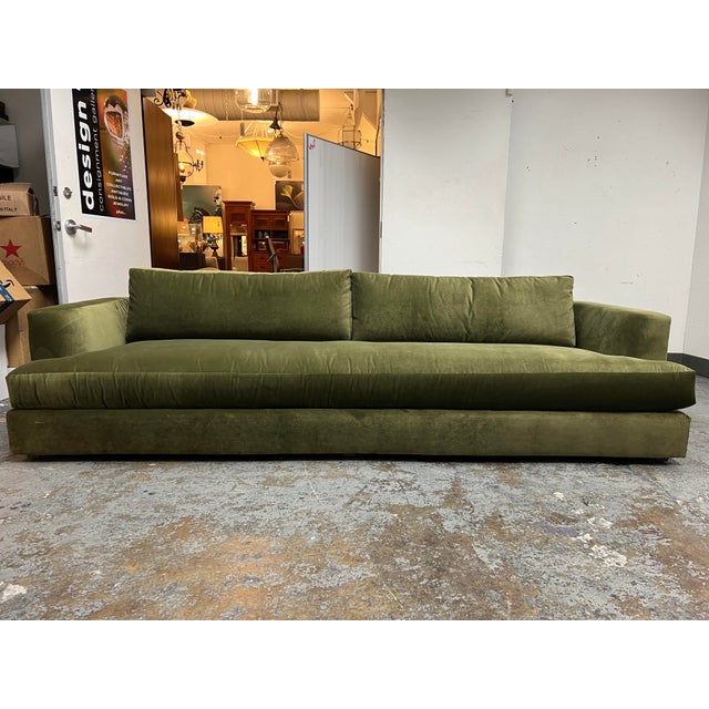 Maiden Home Varick Sofa in Olive Performance Velvet Chairish