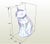Geometric Cat Sculpture in Polished Stainless Steel, 14"x9"x20" For Sale - Image 4 of 5