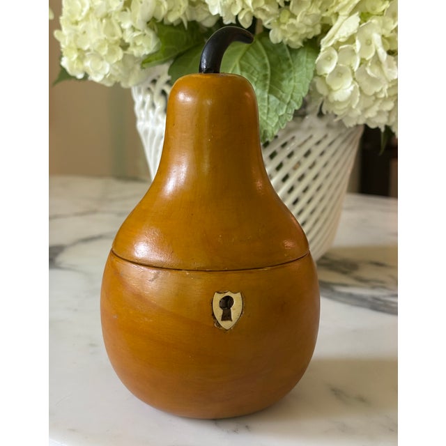 Antique Pear Shaped Tea Caddy For Sale - Image 9 of 14