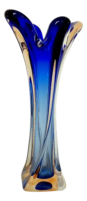 Mid-Century Murano Submerged Vase, Italy, 1970s