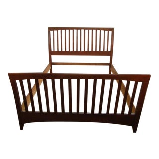 Traditional Kincaid Solid Cherry Queen Size Bedframe For Sale