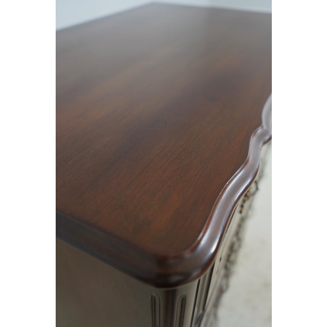 Vintage French Country Walnut Finish High Chest For Sale In Philadelphia - Image 6 of 18