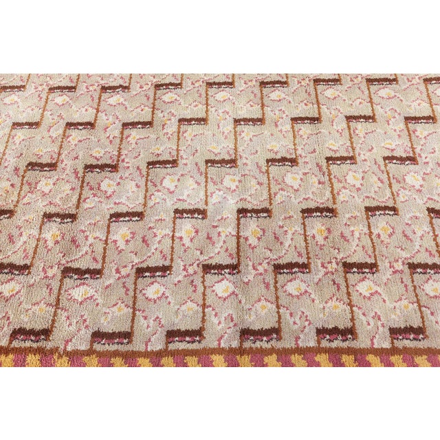 Mid-Century Modern Doris Leslie Blau Vintage Swedish Pile Rug For Sale - Image 3 of 8
