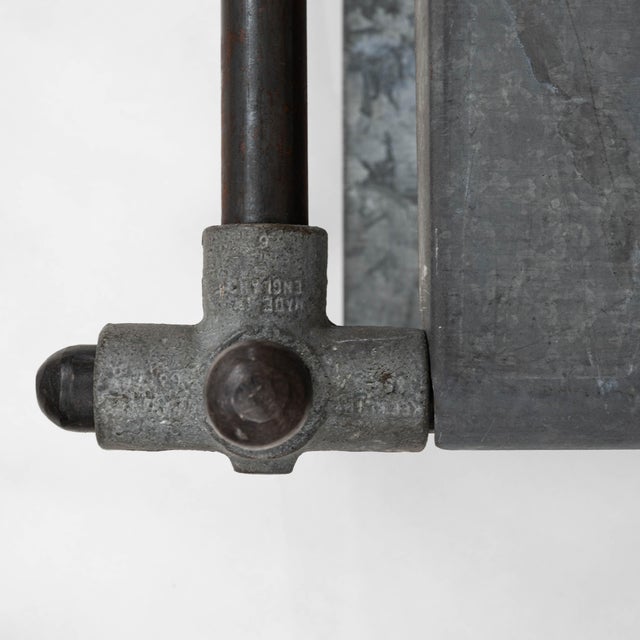 20th Century French Metal Console Table With Zinc Tops For Sale - Image 14 of 18