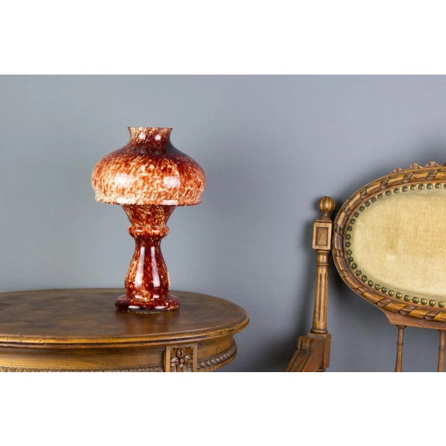 Mid-Century Modern Vintage Red Art Glass Candleholder, 1950s For Sale - Image 3 of 18