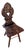 Swiss Alpine Hall Chair in Hardwood, 1930s For Sale