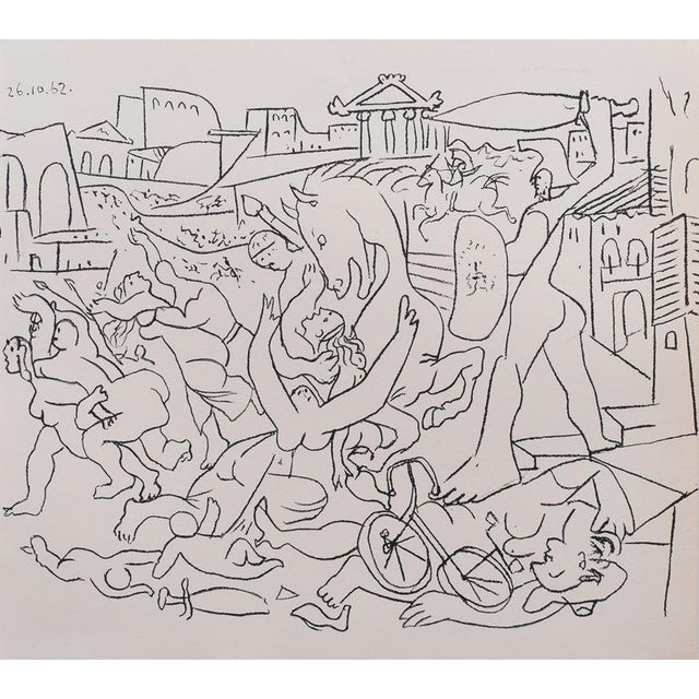 Pablo Picasso (1881-1973) (after) The Rape of the Sabine Women Lithograph after a drawing by the artist Signed and dated...