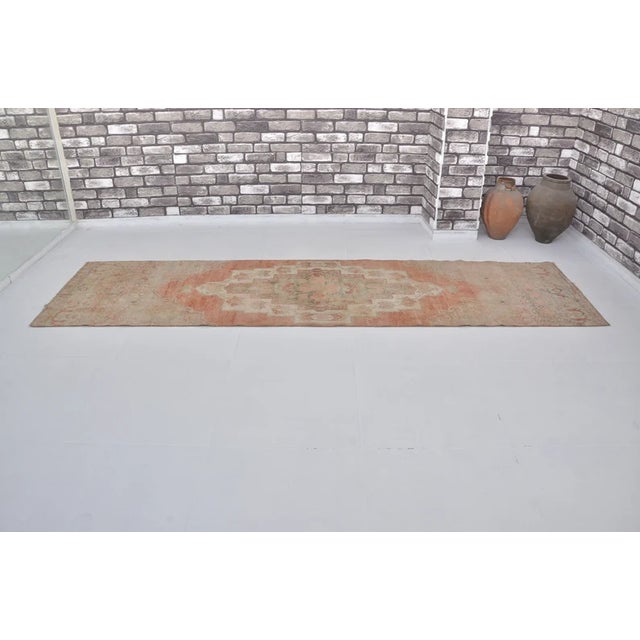 Handmade wool carpet in Turkish Anatolia , Vintage Oushak Rug,Turkish Vintage Anatolian Rug, Handmade wool Rug . One Of...