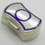 Vintage Italian Silver 800 Hourglass Bow-Tie Blue Enamelled Pill Box, 1950s For Sale - Image 3 of 12