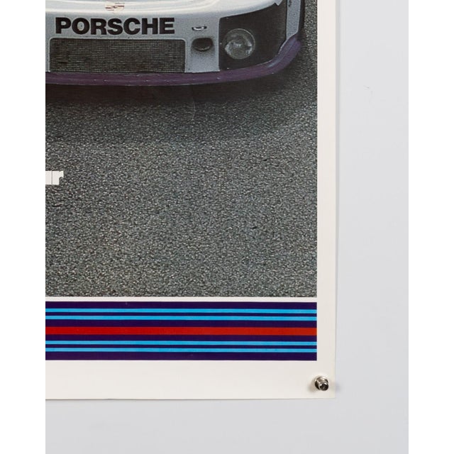 Paper Porsche Martini Racing Double World Champions Poster from Advertising Agency Strenger, 1976 For Sale - Image 7 of 9