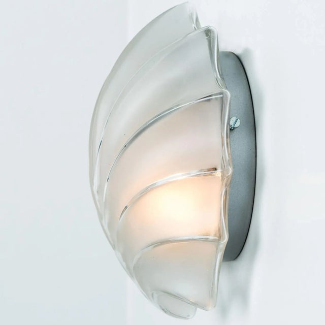 Leaf Shaped Glass Wall Lights, 1970s, Set of 2 For Sale - Image 10 of 18